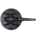 7 Holes Takoyaki Pan Cast Iron Pancake Bake Pan